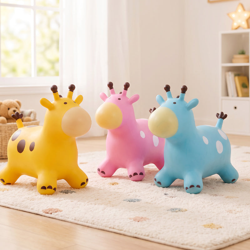 Cute Giraffe Bouncy Animal Hopper for Kids