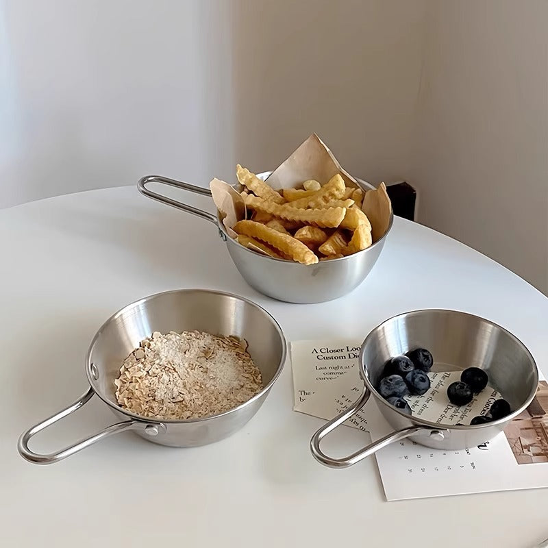 Stainless Steel Mini Serving & Prep Bowl with Handle