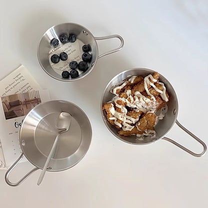 Stainless Steel Mini Serving & Prep Bowl with Handle