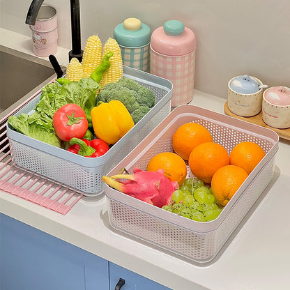 Stackable Fruit & Vegetable Drain Basket Set