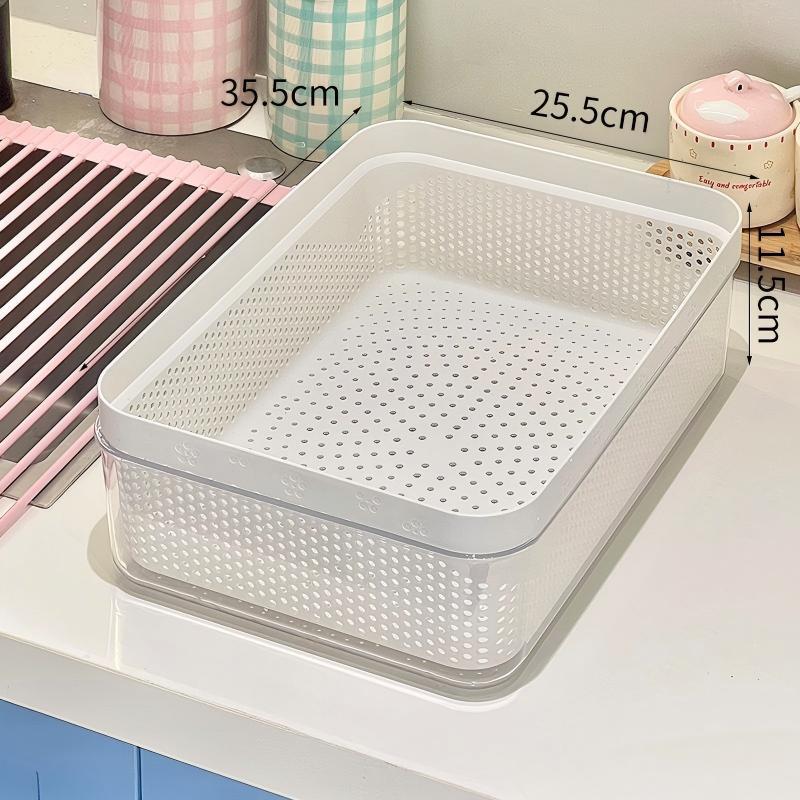 Stackable Fruit & Vegetable Drain Basket Set