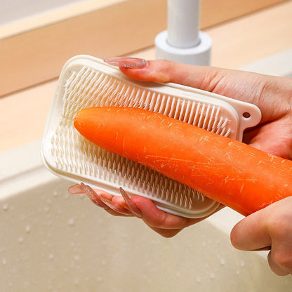 Dual-Sided Fruit & Vegetable Cleaning Brush