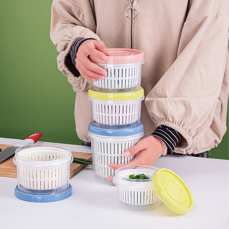Refrigerator Drain Basket Food Storage Containers