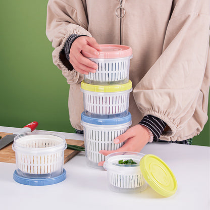 Refrigerator Drain Basket Food Storage Containers