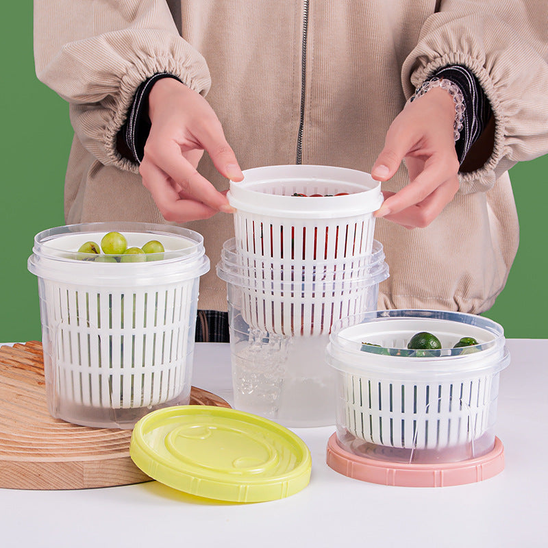 Refrigerator Drain Basket Food Storage Containers