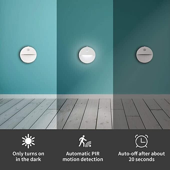 📢📢50% OFF !! ⏰Motion Sensor LED Night Light, Eye-Caring Flicker-Free Cabinet Lamp, Easy Install 🛏️